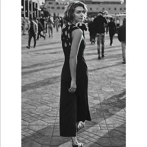 Anthropologie black jumpsuit